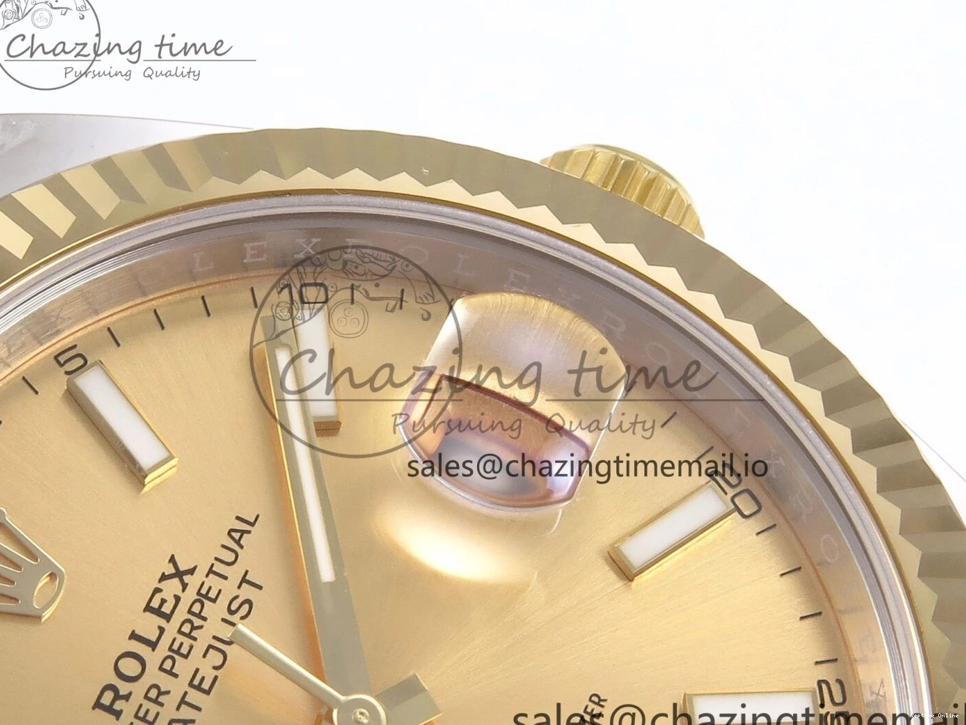 0506 DateJust 41 126333 EWEF Best Edition YG Stick Dial on SS YG Oyster Bracelet A Durable 971